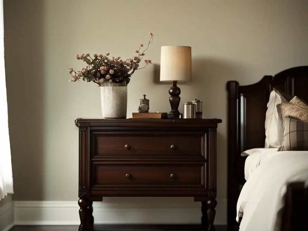 Light colors can create a beautiful contrast with dark wood, making the room feel brighter