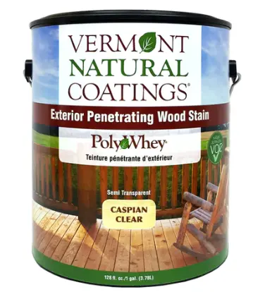 stain veneer with polywhey penetrating wood stain