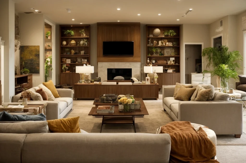 Arrange Furniture in Living Rooms with too much furniture