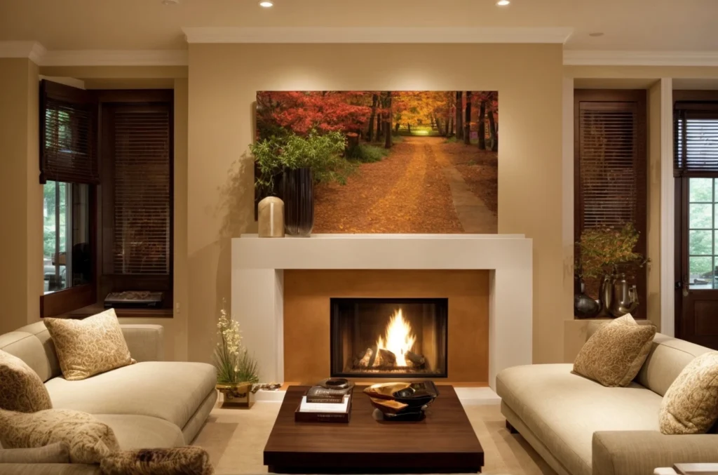 Arrange Furniture in Living Rooms with fireplace