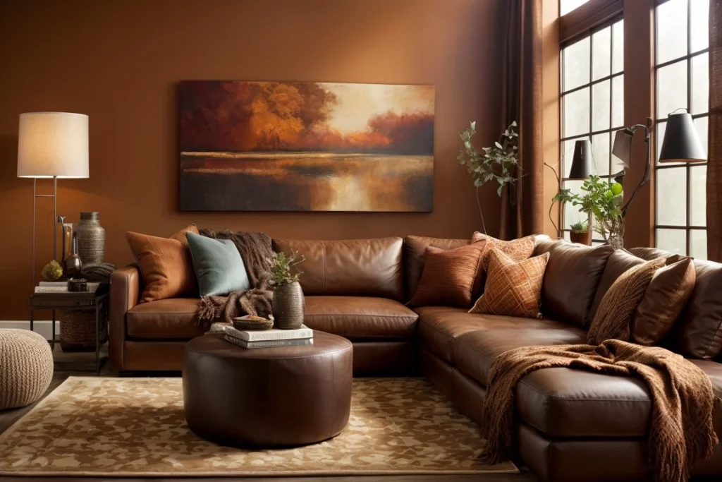 Accessories For Living Room With Brown Furniture
