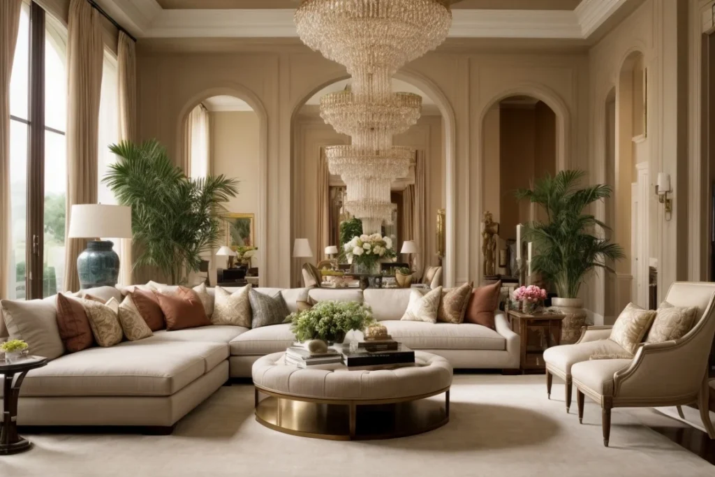 Adhere to Scale and Proportion Guidelines when decorate large living room