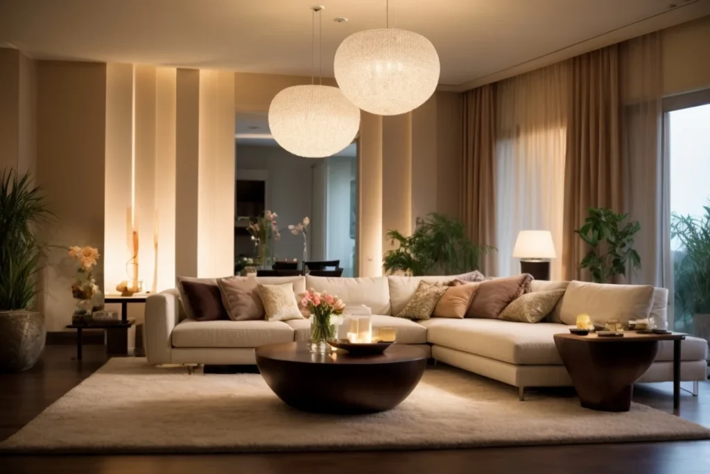 Ambient Lighting when decorate large living room