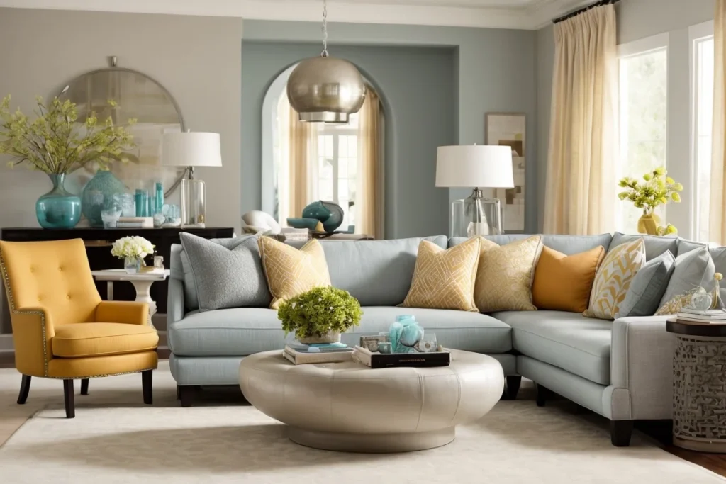 Choose a Sleek, Monochromatic Palette to decorate large living room