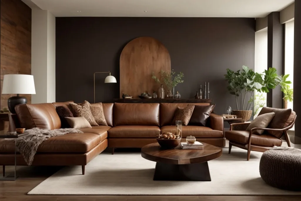 Design Styles For Living Room With Brown Furniture