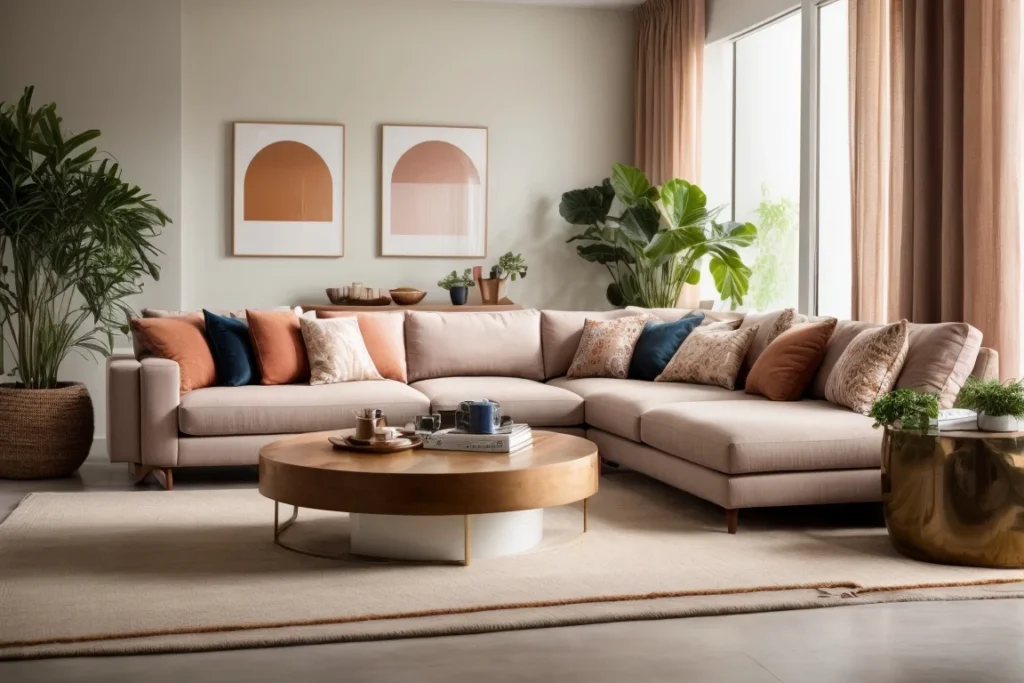 Arrange in an L-Shape in Living Room with Two Couches