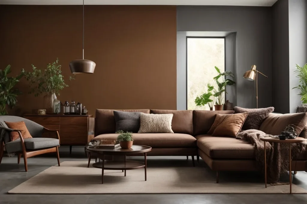 Gray Colors For Living Room With Brown Furniture