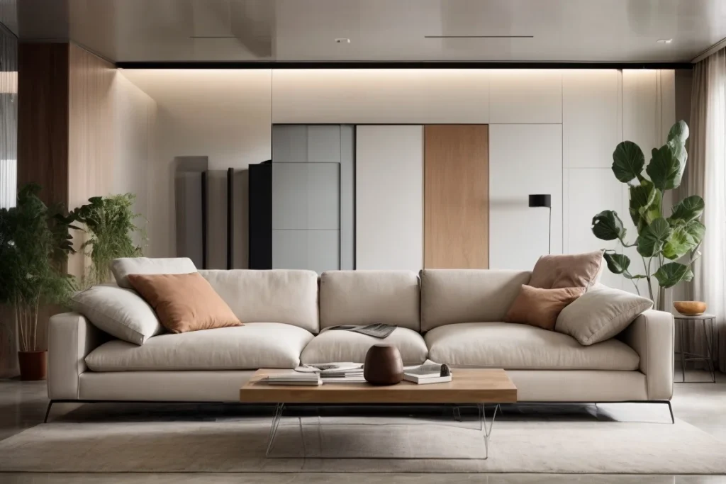 Modern Living Room with Two Couches