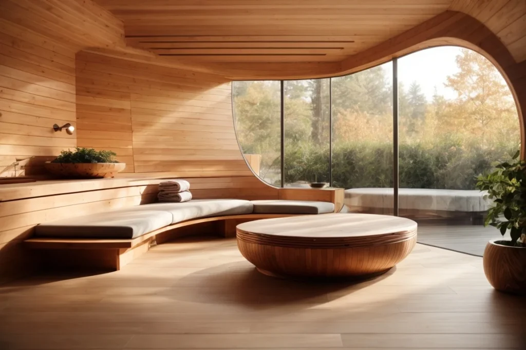 Unique Sauna Design Ideas with cedar wood