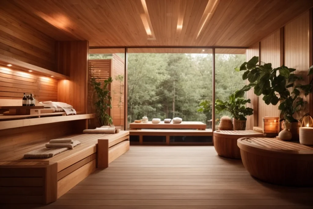 using cedar wood for sauna