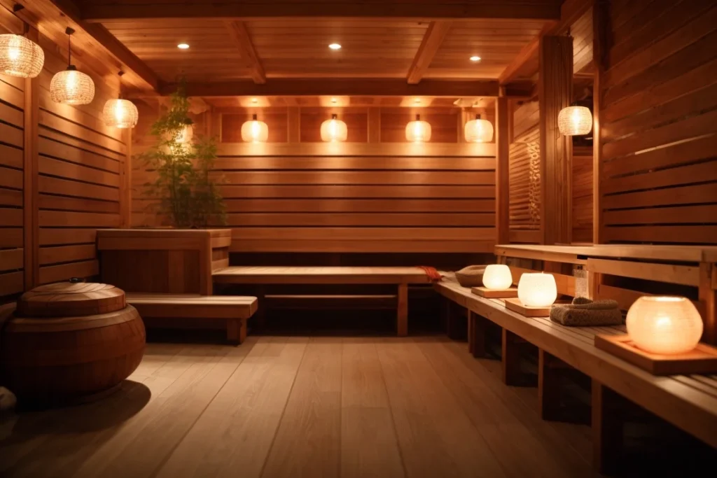 unique design with cedar wood for saunas