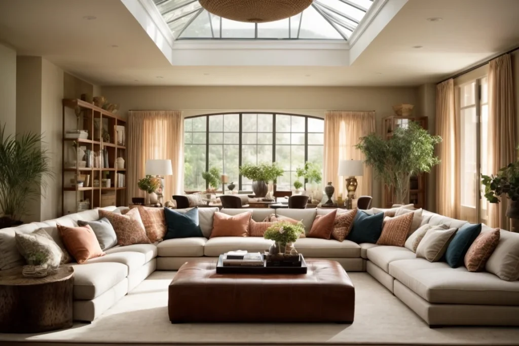 Zoning with Furniture when decorate large living room