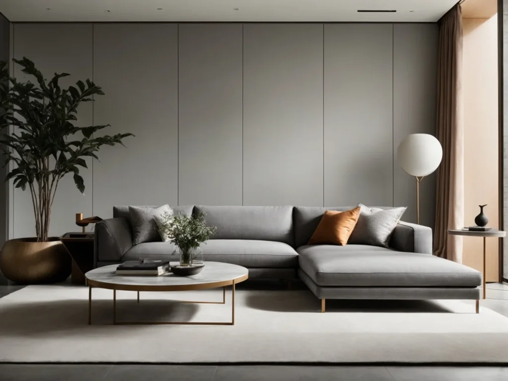 The light gray base appeals to the modern affinity for neutral palettes