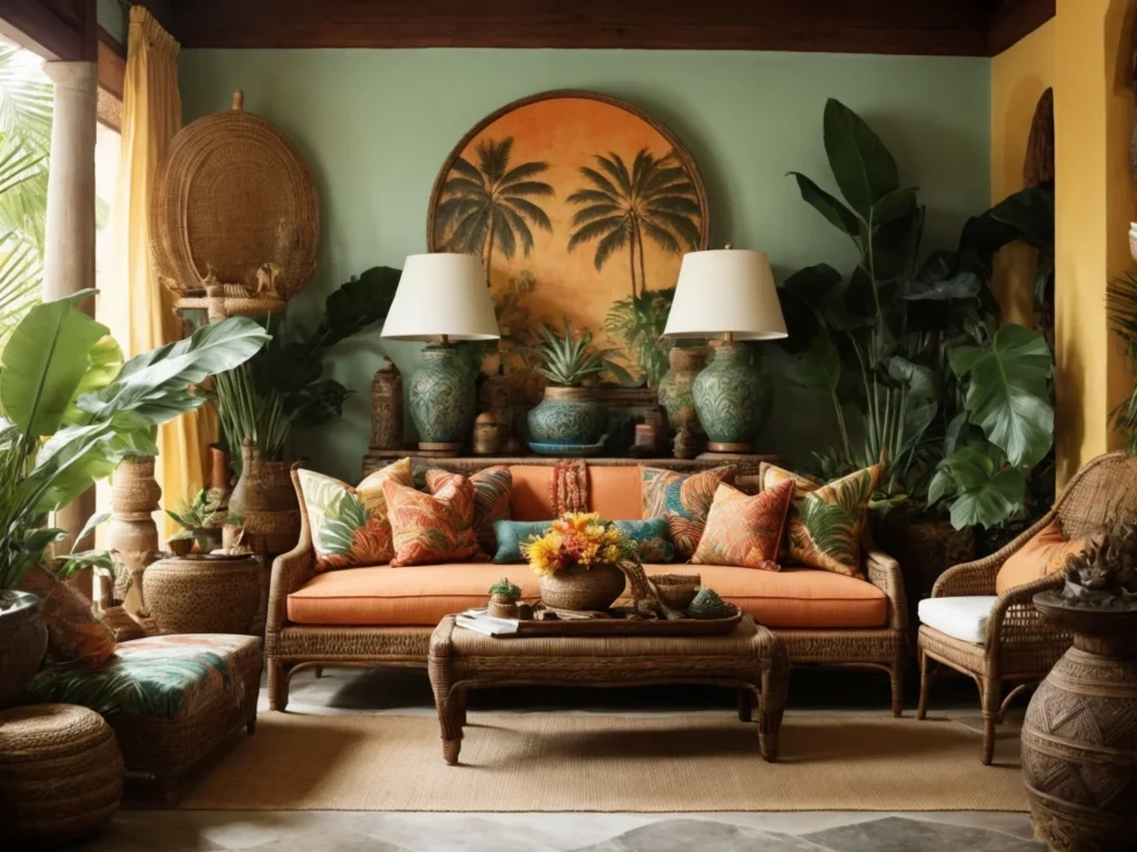 Add Worldly Accents in Tropical Style Furniture