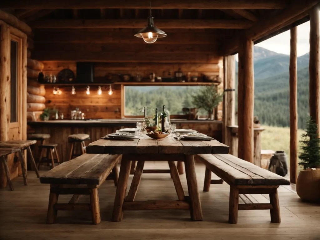 cabin Rustic Wood Tables