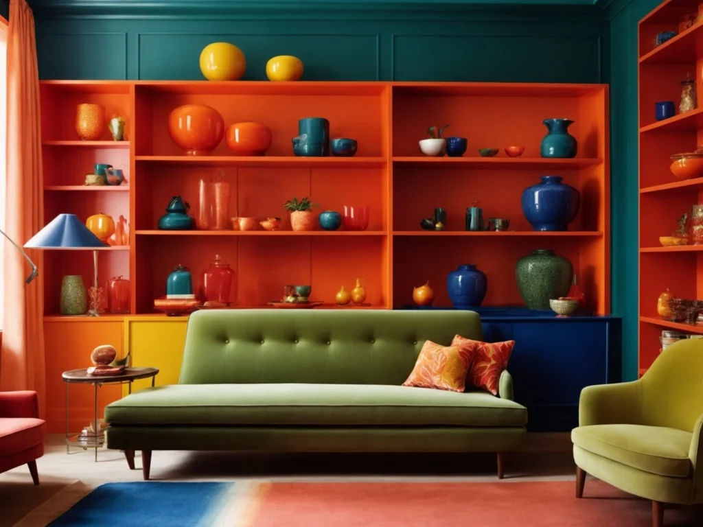 Complement Your Color Scheme in shelving ideas