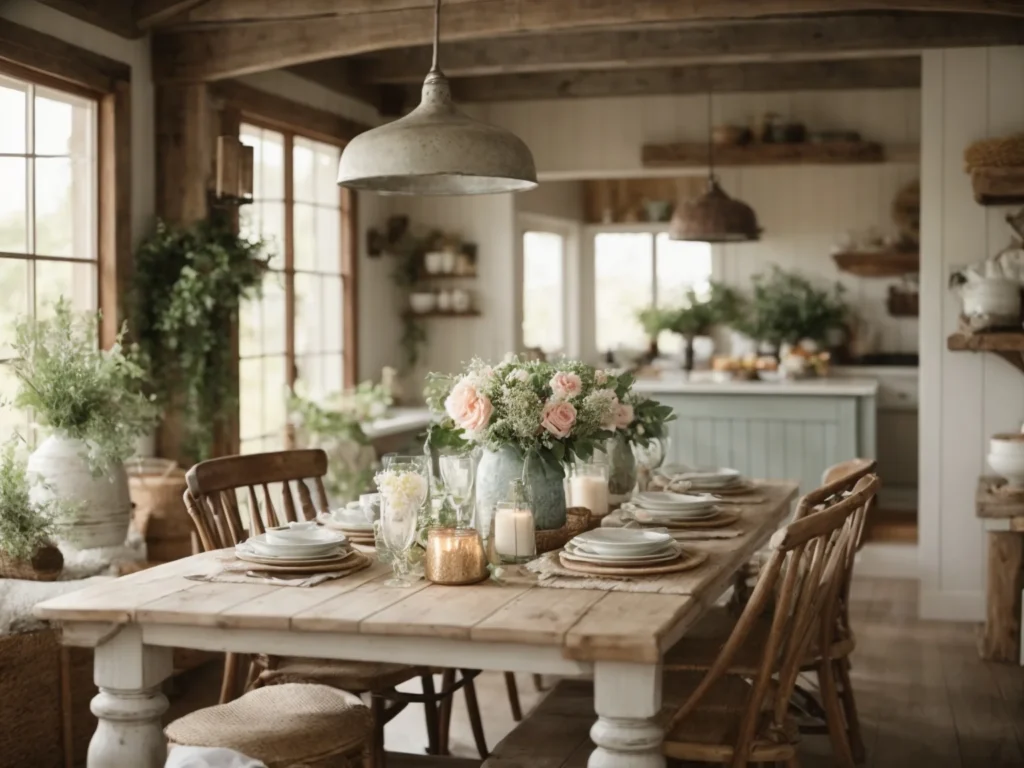 cottage Rustic Wood Tables