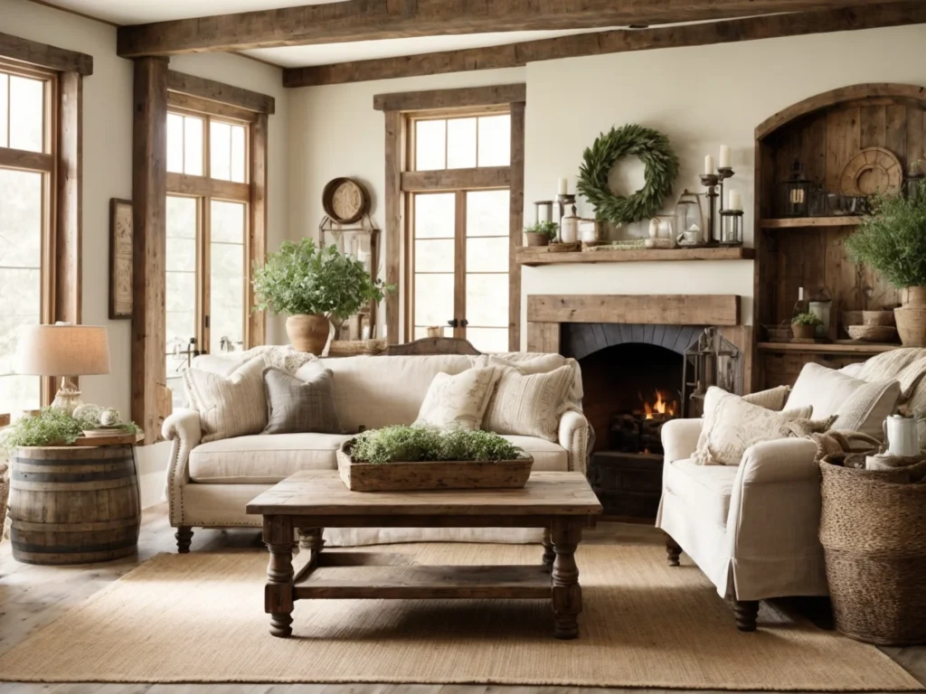 Crafting the Perfect Rustic Farmhouse Living Room