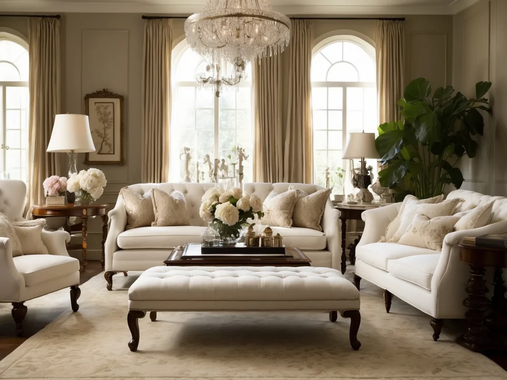Creating Dignified Elegance with Traditional Style to create Cute Living Room ideas
