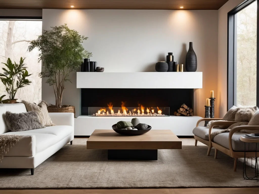 Creating a focal point with Fireplaces to create Cute Living Room ideas