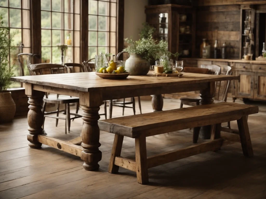 farmhouse Rustic Wood Tables