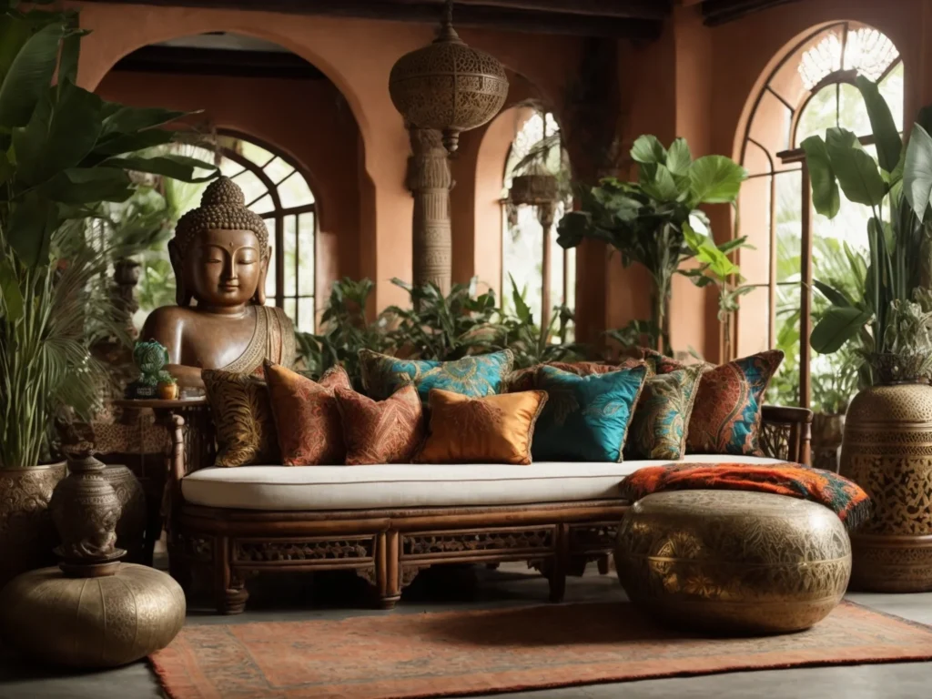 Eclectic Tropical Living Rooms