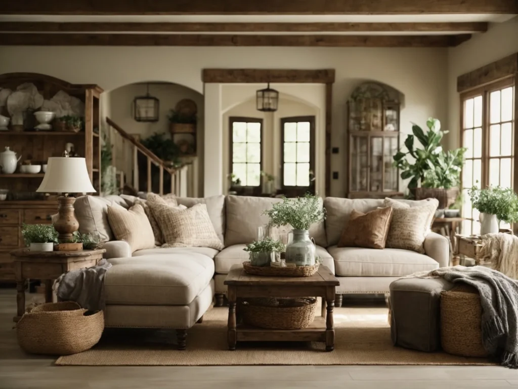 rustic Farmhouse Living Room Furniture 