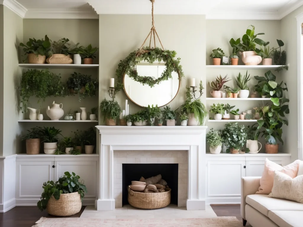 Incorporating Greenery and Flowers to create Cute Living Room ideas