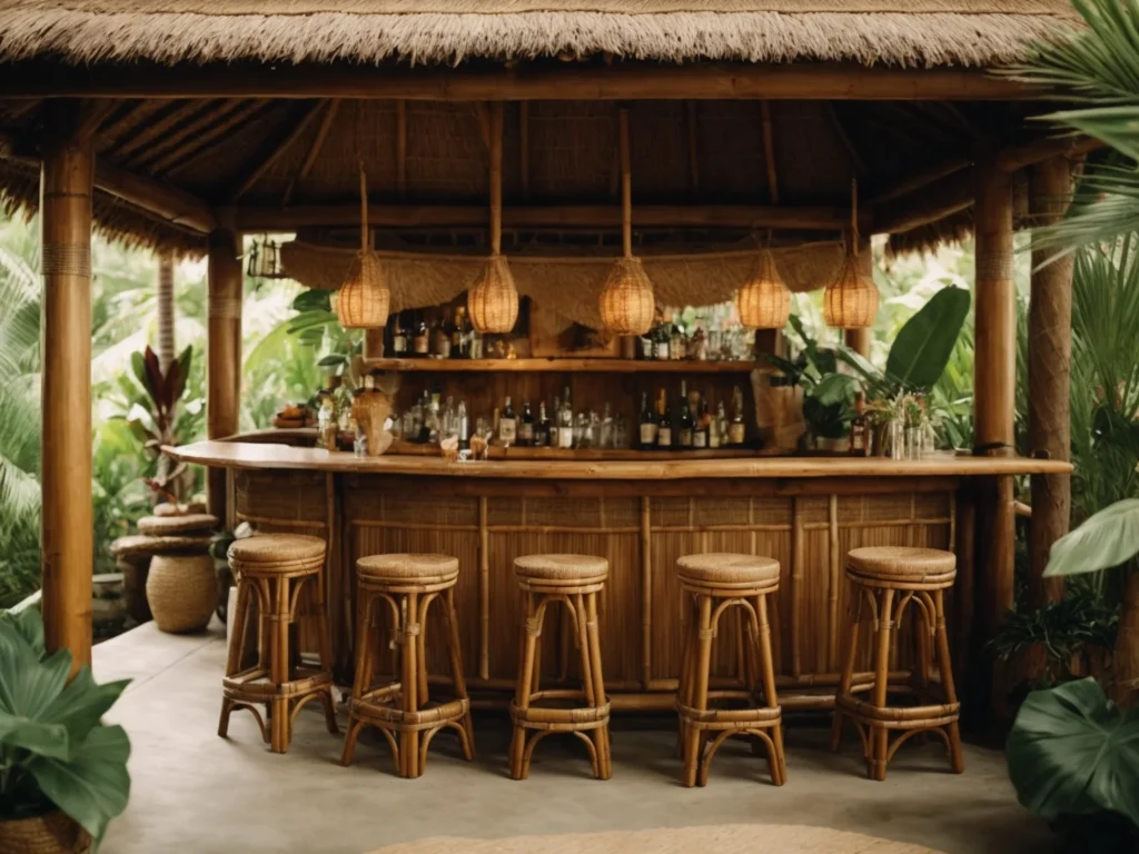 Tiki Bar and Tropical Style Furniture