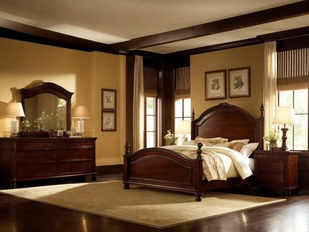 lighting that Go With Cherry Wood Bedroom Furniture