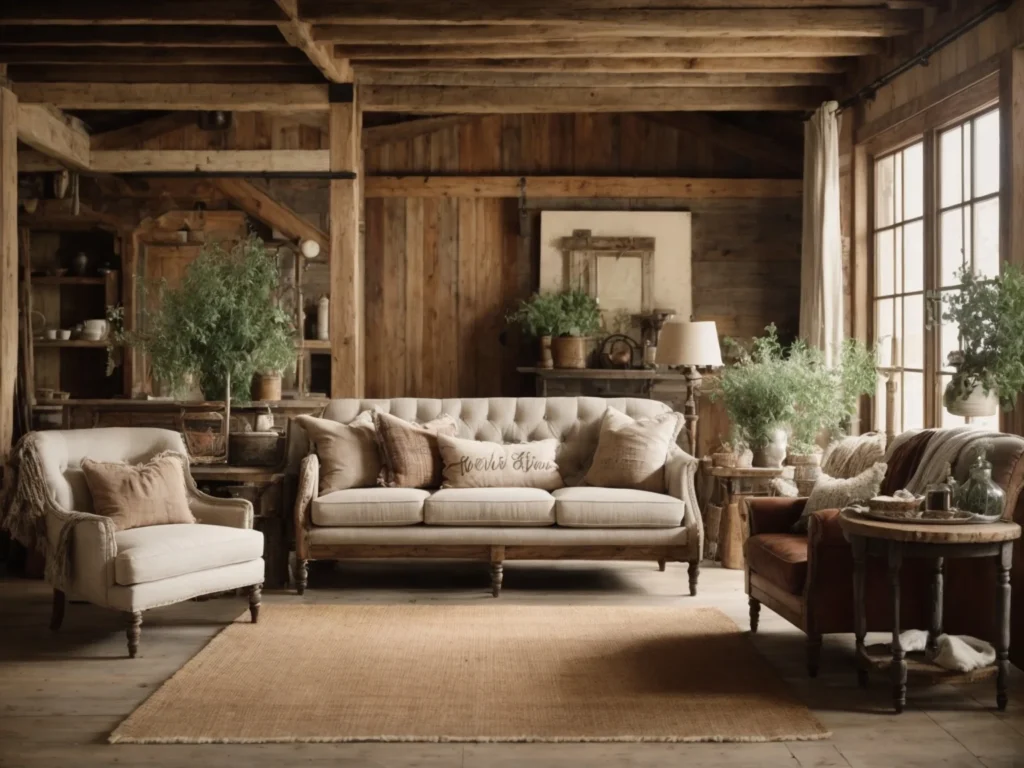 Rustic Farmhouse Living Room