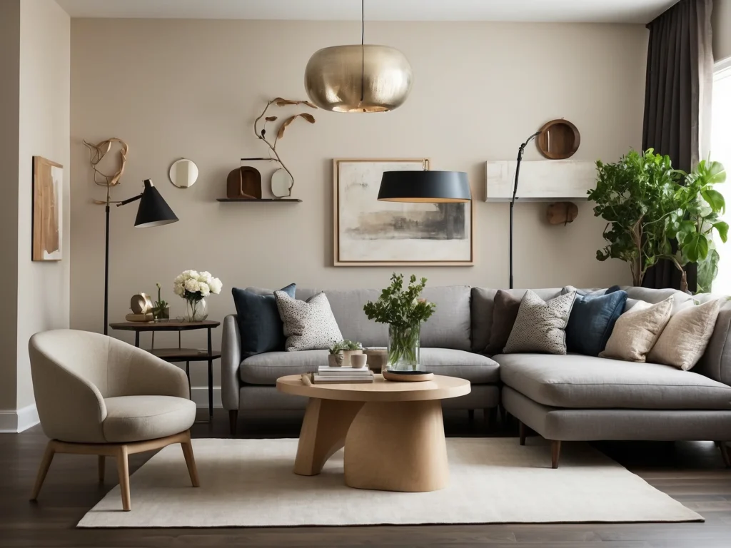 Using Furniture to Delineate Space to create Cute Living Room ideas