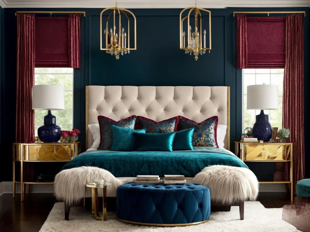 vibal jewel tones Colors Go With Cherry Wood Bedroom Furniture