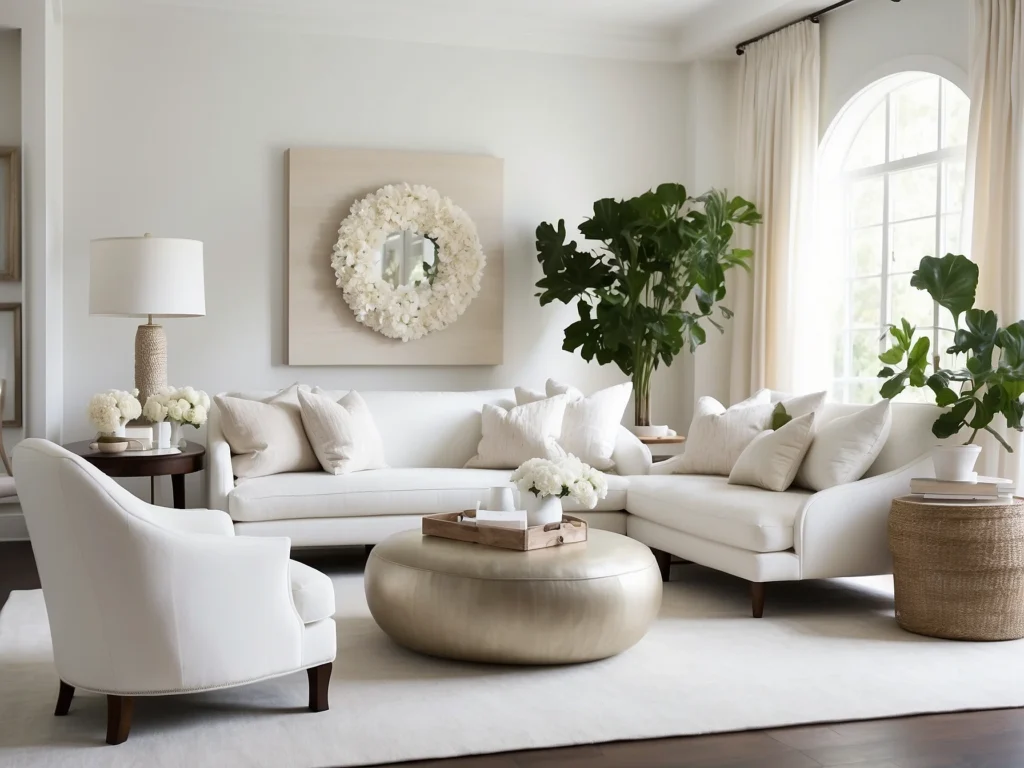 white living room