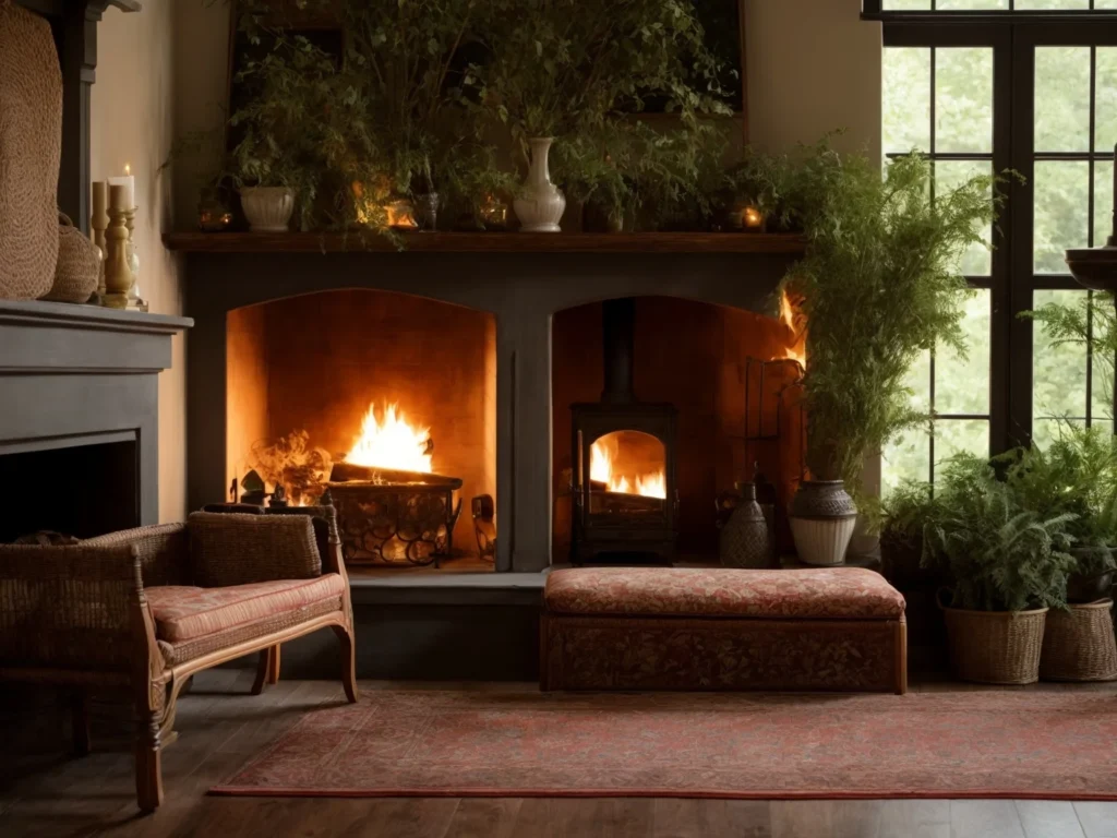 Worldly Fireplace Nooks