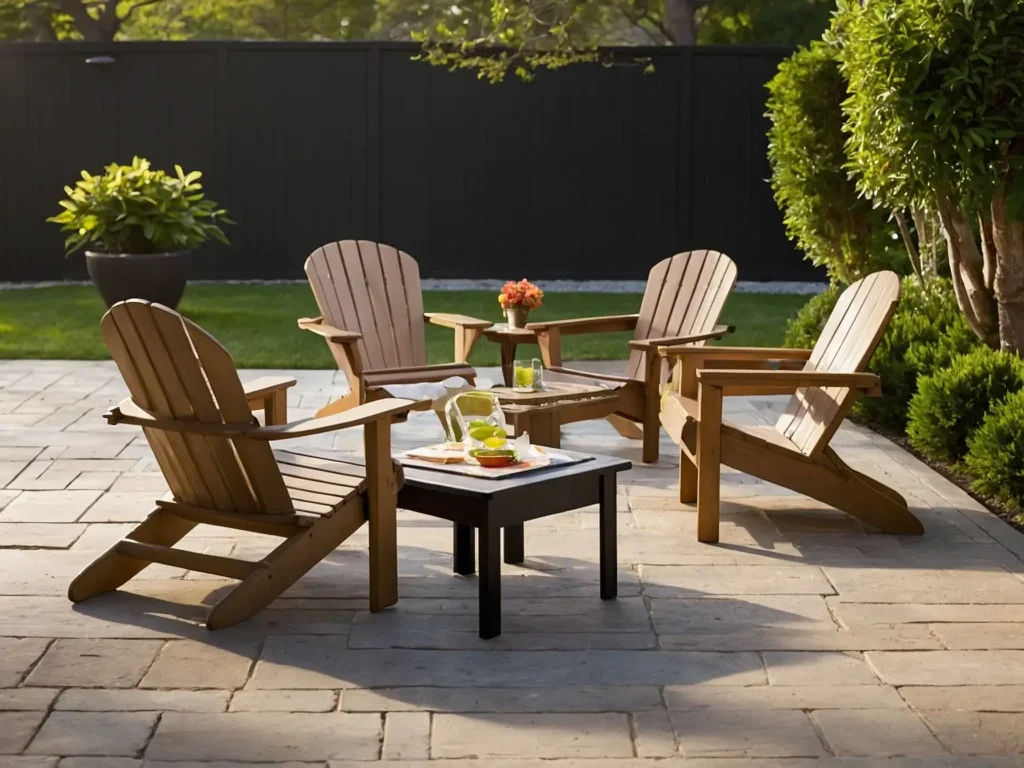 Adirondack Chairs for Outdoor Furniture in Small Patios