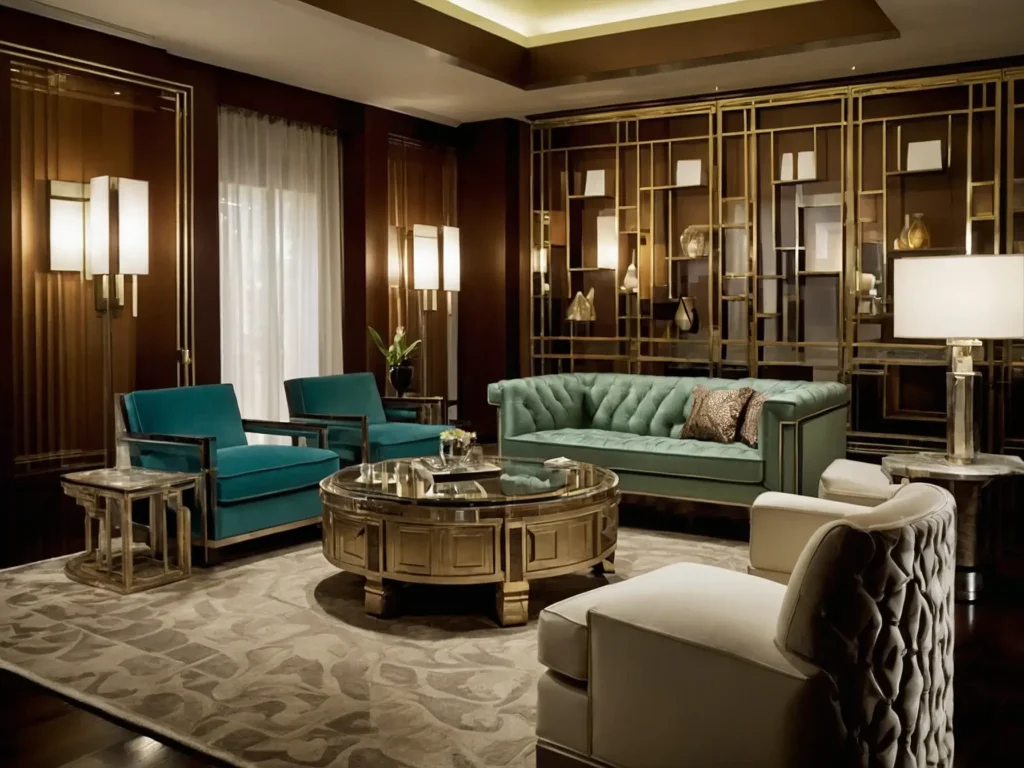 Art Deco Furniture style in the Living Room