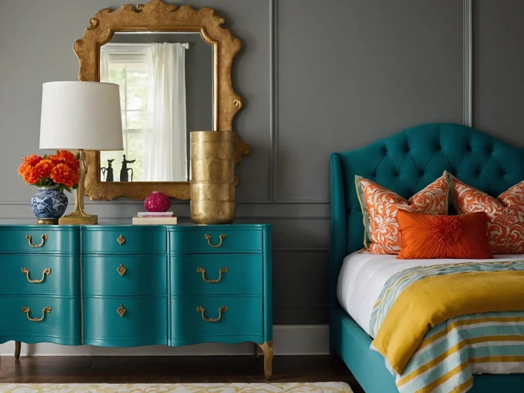 Bedroom Furniture Paint Ideas Bold Color Schemes