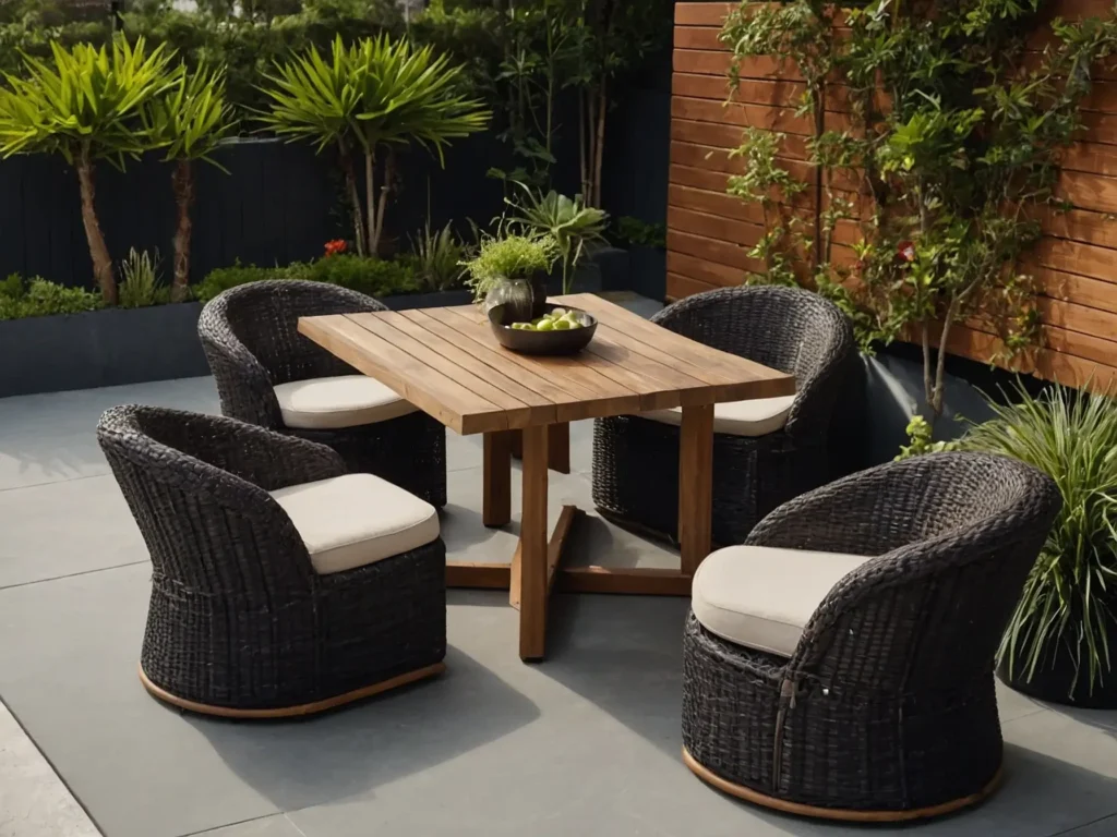 Compact Dining Sets for Outdoor Furniture in Small Patios