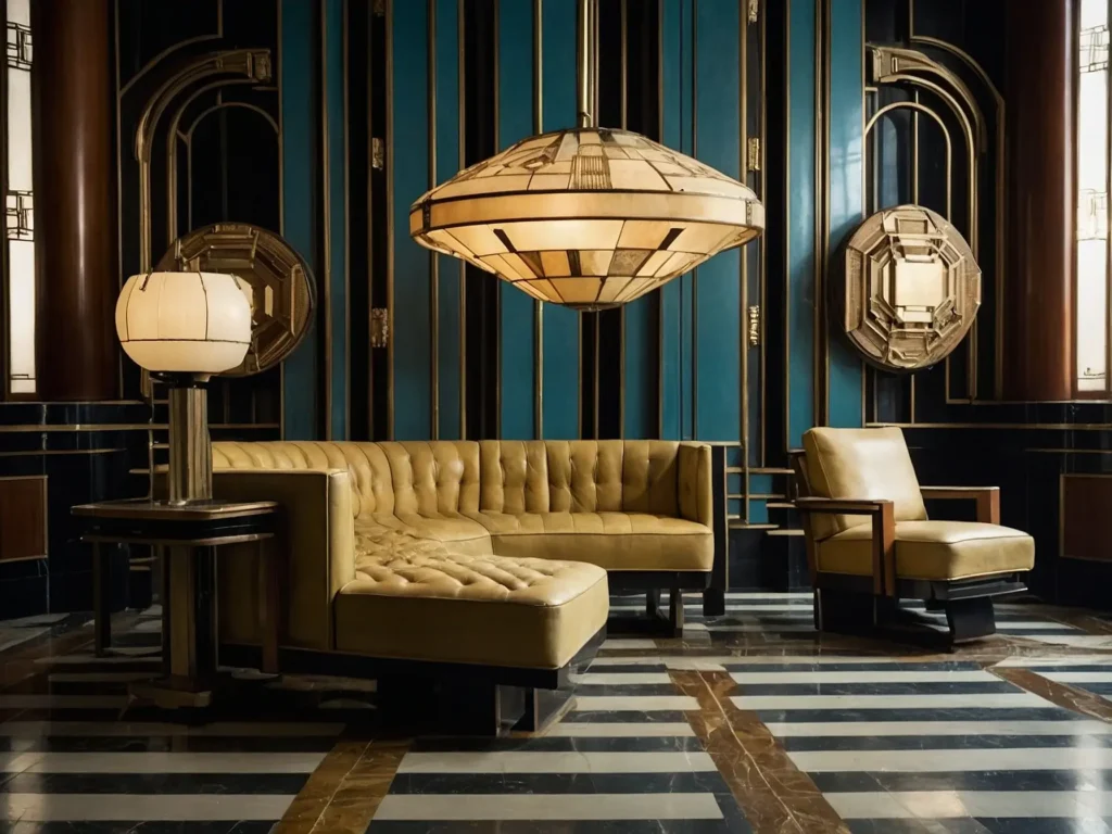 Geometric Patterns in Art Deco Furniture Style