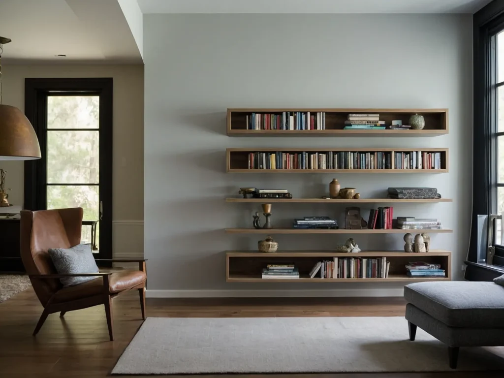 How Deep Should Floating Shelves Be in a Living Room?