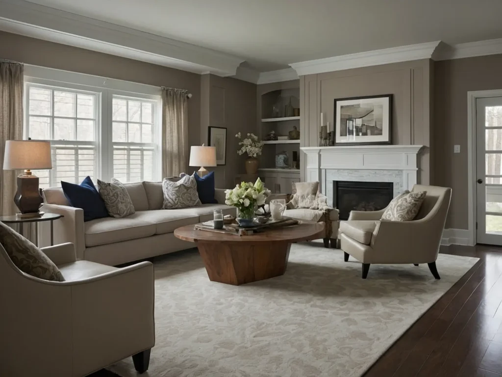 Neutral & Subtle Wall Colors for Living Rooms