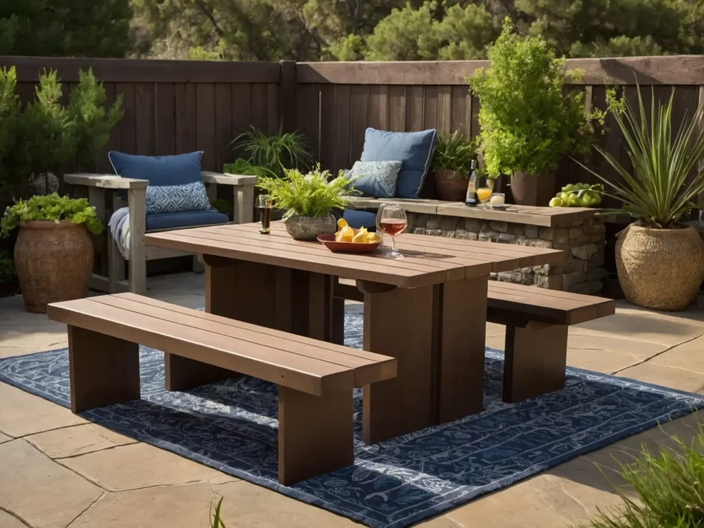 Picnic Tables in Outdoor Furniture for Small Patios
