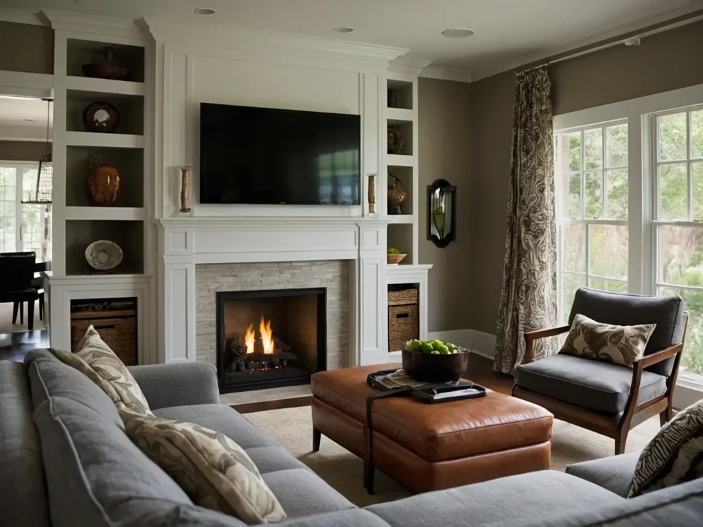 Small Living Room Challenges with Corner Fireplaces