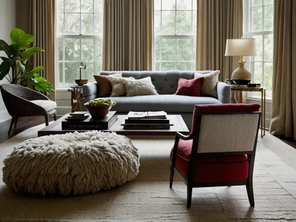 Textural Living Room in Living Room Modern Decorating Ideas