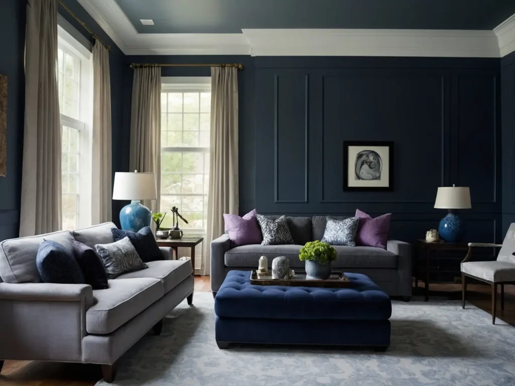 Wall Colors for for Gray Furniture  in Living Rooms